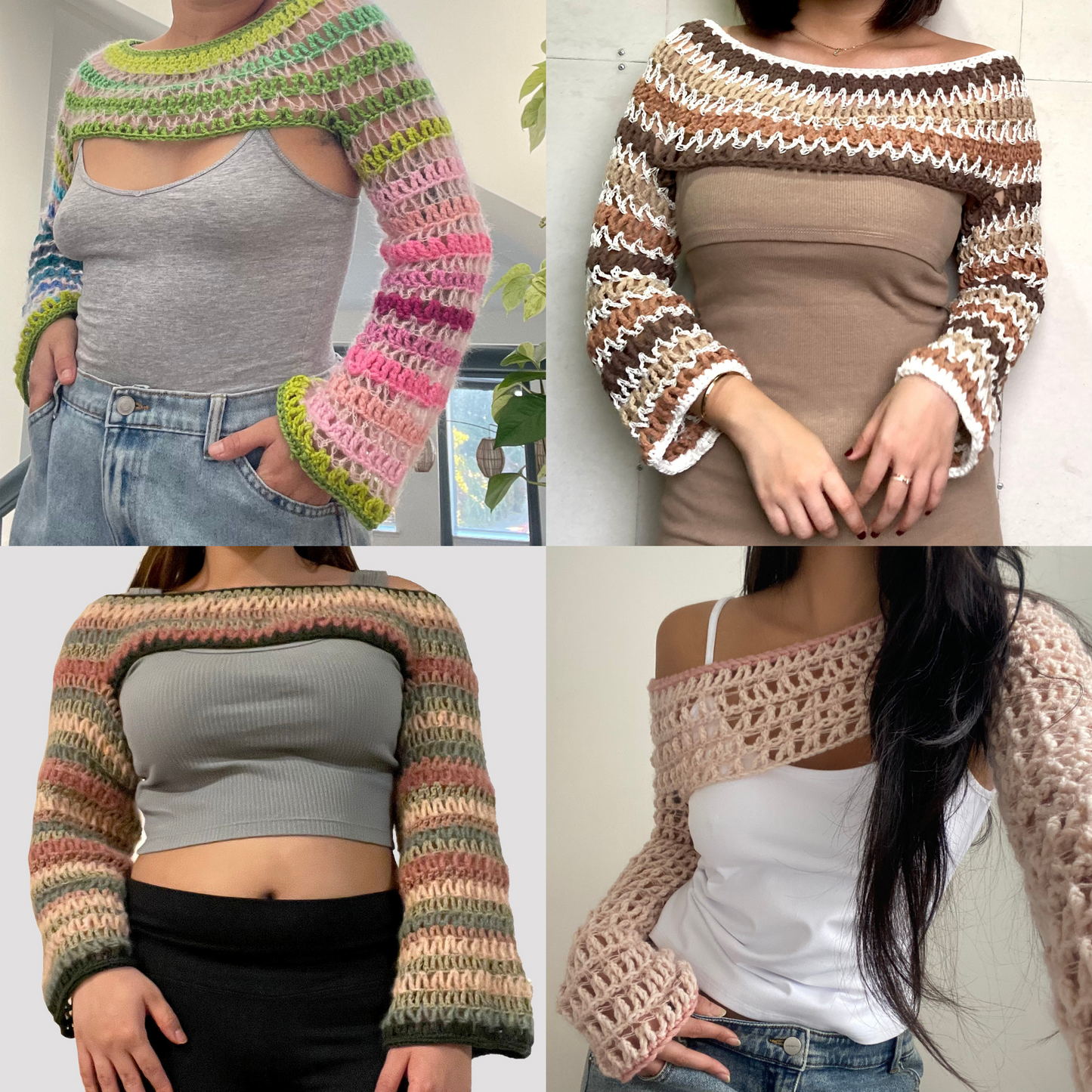 Aura Sleeves | Crochet Pattern | PDF