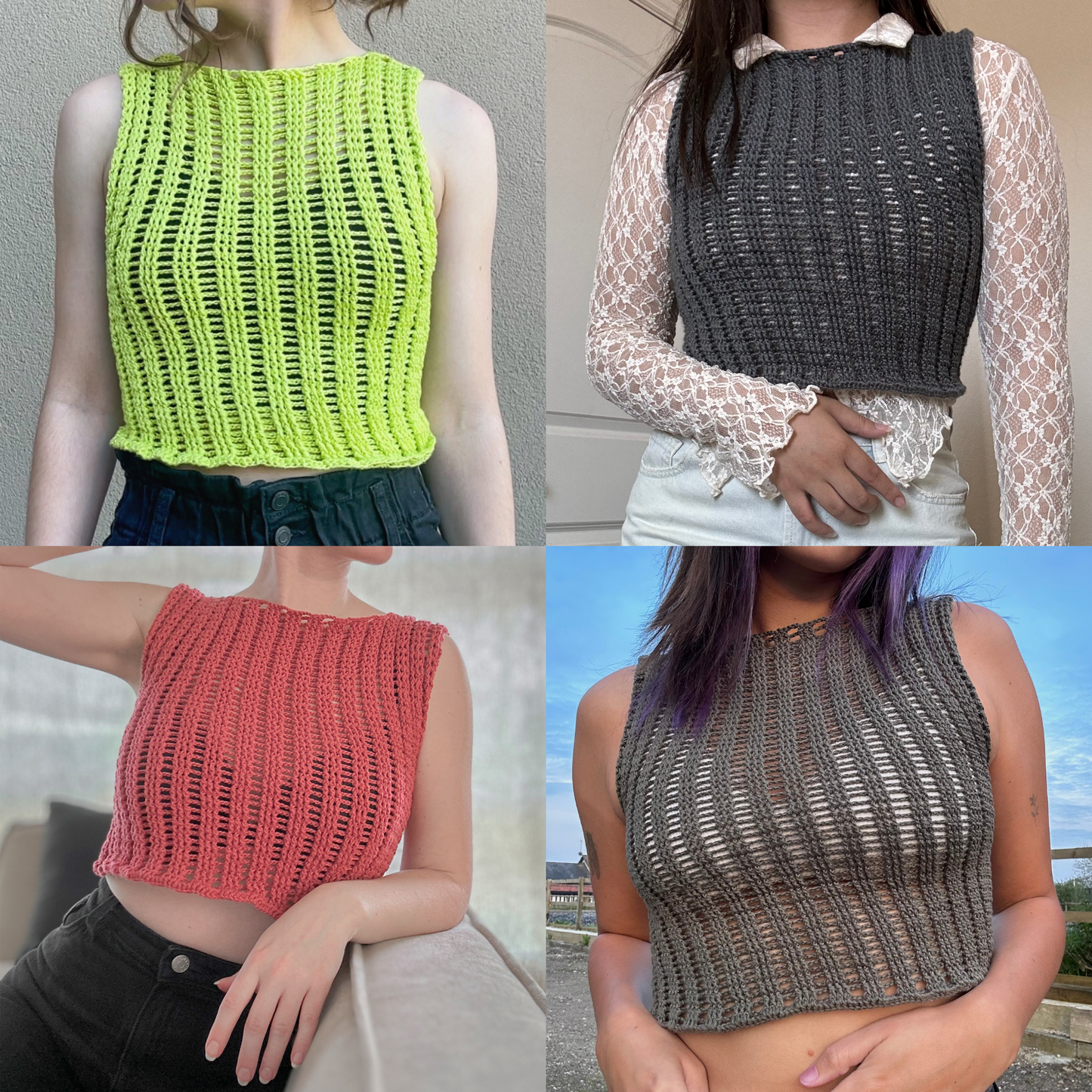 Hyphen Top | Crochet Pattern | PDF