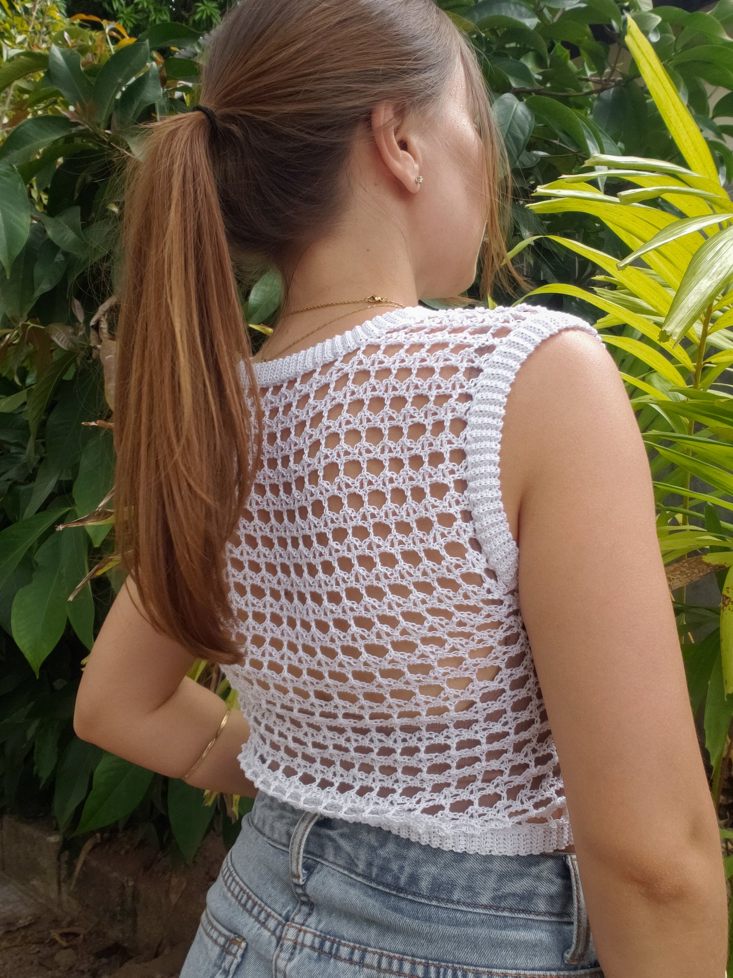 Hot Mesh Vest | Crochet Pattern | PDF
