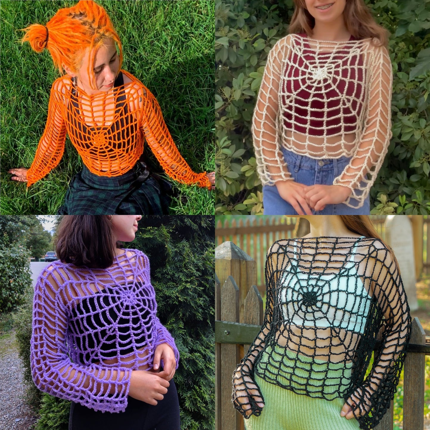 Halloweb Top | Crochet Pattern | PDF