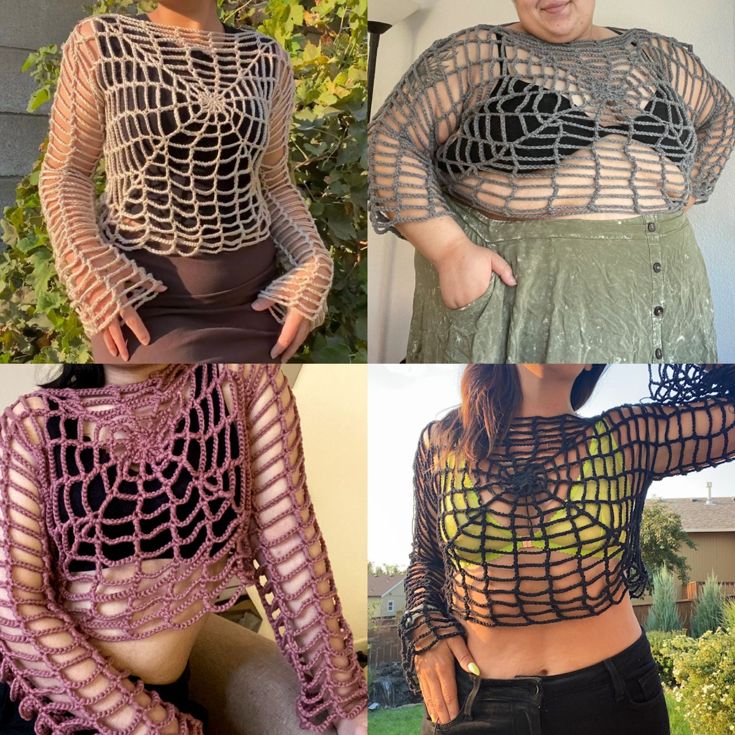 Halloweb Top | Crochet Pattern | PDF