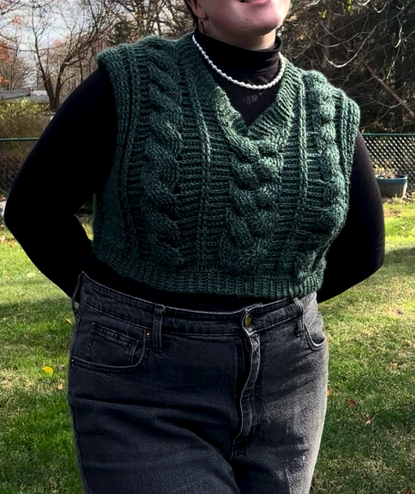 Cable Vest | Crochet Pattern | PDF