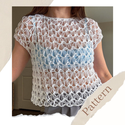 Jellyfish Tee | Crochet Pattern | PDF