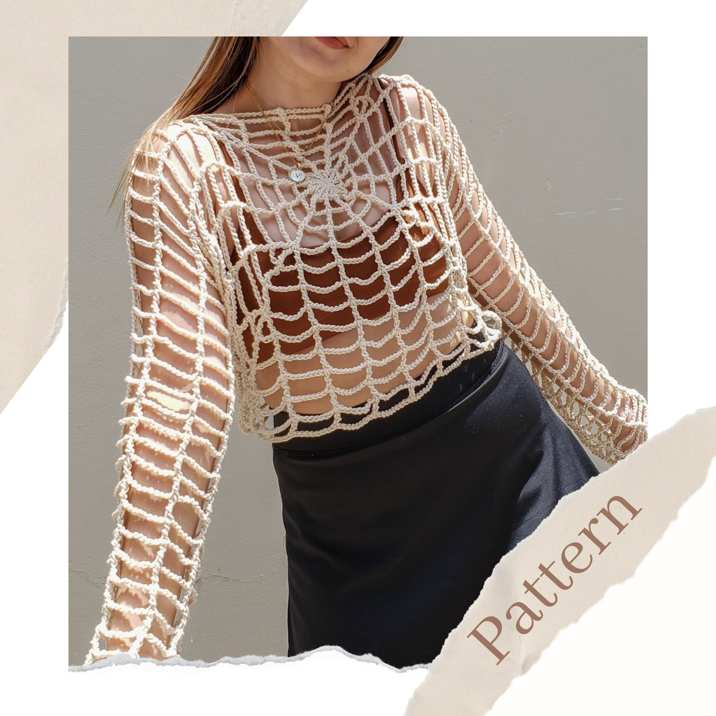 Halloweb Top | Crochet Pattern | PDF
