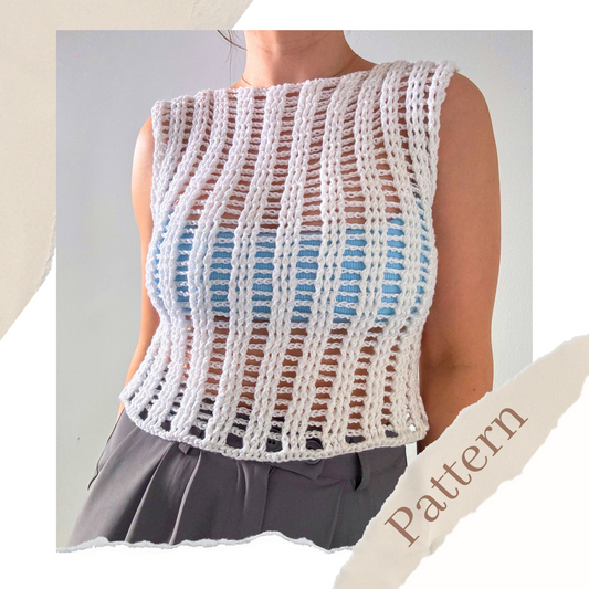 Hyphen Top | Crochet Pattern | PDF