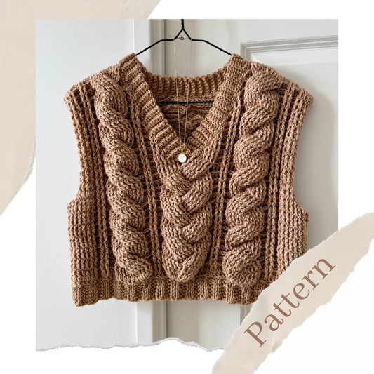 Cable Vest | Crochet Pattern | PDF